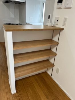 造作ダイニング収納棚